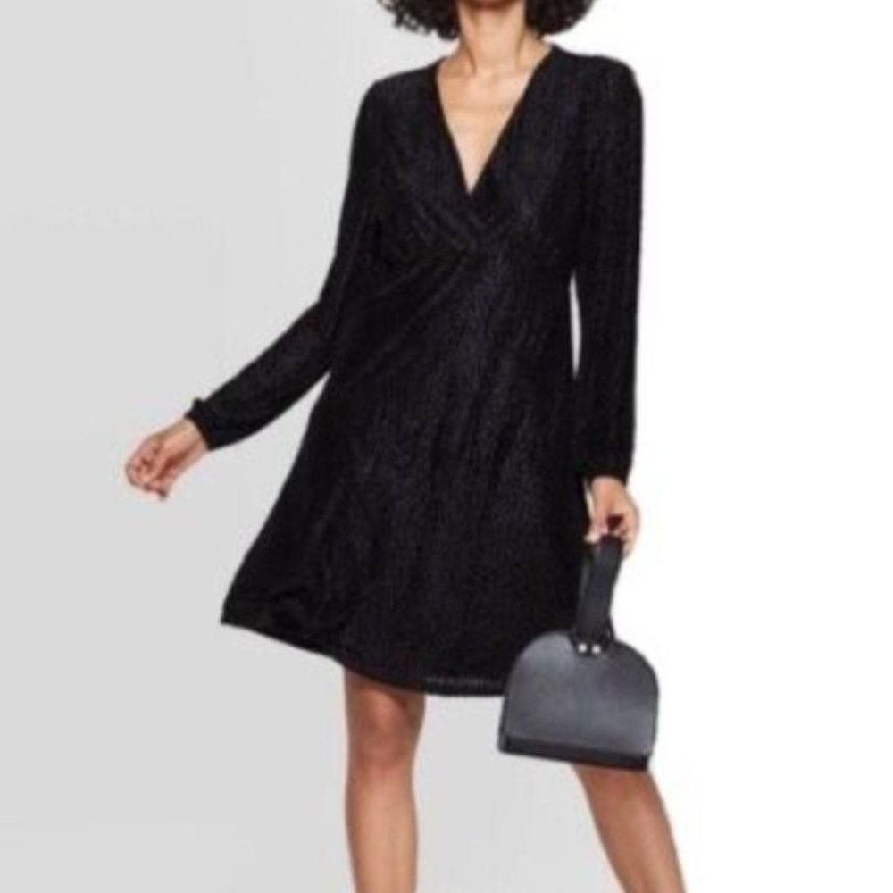 a new day Velvet Dot Dress